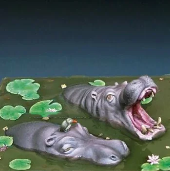 1/35 modern Hayvan Seti Suaygırları nehir Reçine şekilli kalıp kitleri Minyatür gk Unassembly Boyasız