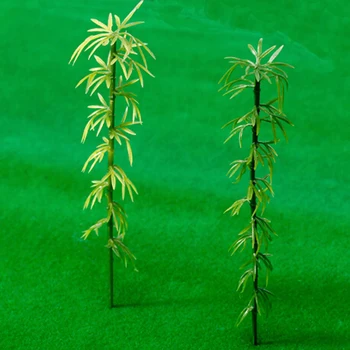 10 Adet Yeni Yapay Yeşil Bambu Yaprakları Sahte Yeşil Bitkiler Yeşillik Yaprakları, çocuklar için, çevre koruma oyuncakları