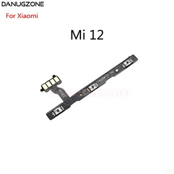 10 Adet / grup Xiaomi Mi 12 5G Güç Düğmesi Anahtarı Ses Düğmesi Sessiz Açık / Kapalı Flex Kablo