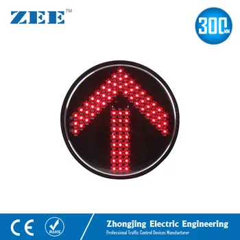 12 inç 300mm Kırmızı Ok Yerine trafik ışığı modülleri Yuvarlak Standart Tamir LED trafik Lambası