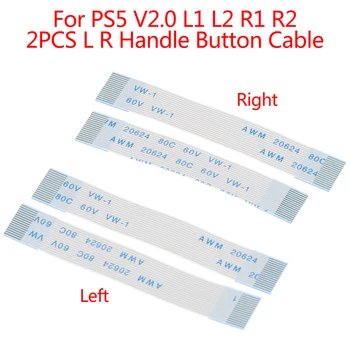 2 Adet L R Kolu Düğmesi Kablo PS5 V2. 0 L1 L2 R1 R2 Bağlantı Şerit Flex Kablo