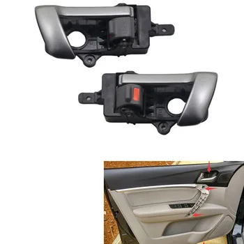 2 Adet / takım Sol Sağ Kapı Yan İç iç Kapı Kolu Hyundai Santa Fe 2007-2012 için 826202B0101D Araba Aksesuarları