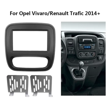 2 Din Araba Stereo Radyo Ses DVD CD Fasya Plaka Paneli Çerçeve Dashboard Değiştirme Opel Vivaro Renault Trafic 2014-2019