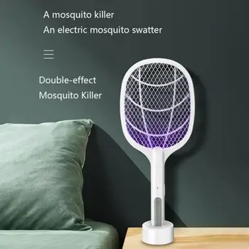 2 İn1 sivrisinek katili kovucular Bug Zappers ışık elektrikli sineklik baz şarj sineklik haşere kontrol ürünleri