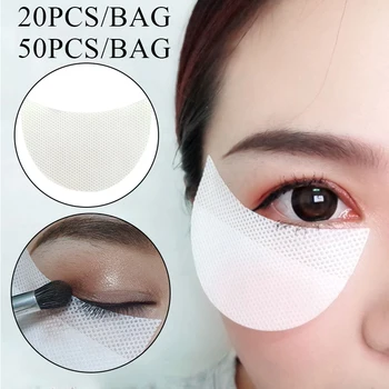 20/50 adet Göz Farı Şablonlar Ücretsiz Sticker Pad Göz Farı Şablonlar Tek Kullanımlık Göz Farı Makyaj Koruyucu Çıkartmalar göz bandı