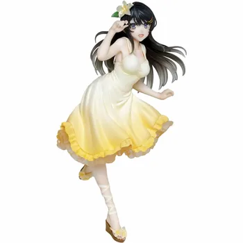 20cm Anime Aobuta Sakurajima Mai yaz elbisesi Ver Mai Senpai PVC Action Figure Koleksiyon Model oyuncak bebekler