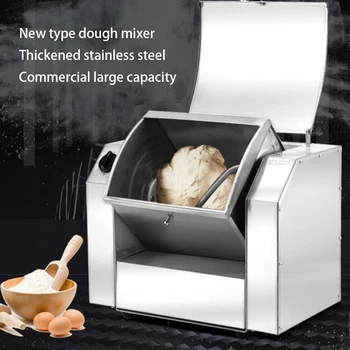 220v elektrikli hamur yoğurma makinesi 10 / 12kg un Karıştırıcılar Ticari gıda Spin Mikser paslanmaz çelik Makarna Karıştırma Ekmek Yapma