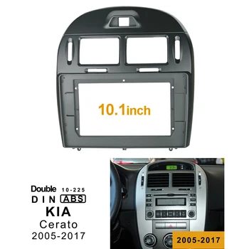 2Din 1Din Araba CD DVD Çerçeve Ses Montaj Adaptörü Dash Trim Kitleri Facia Paneli 10.1 inç Kia CERATO 2017 İçin Çift Din Radyo Çalar