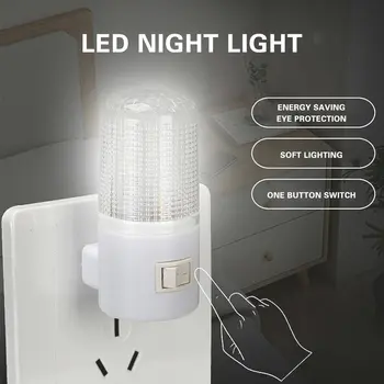 3W AC 110-220V LED MİNİ Gece Lambası ABD Plug Başucu Lambası Çocuklar için Bebek yatak Odası duvar soket ışık Ev dekorasyon Lambası