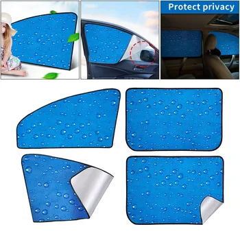 4-pack Araba Manyetik Arka Ön Yan Pencere Güneşlik Kiti, UV Koruma, dayanıklı Premium Malzeme