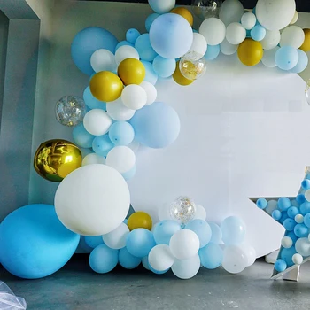 5-36 inç Düğün Dekor Macarone Lateks Balonlar Mavi Beyaz Mavi Pembe Doğum Günü Partisi Dekorasyon Bebek Duş Çocuk Oyuncakları Helyum Balon