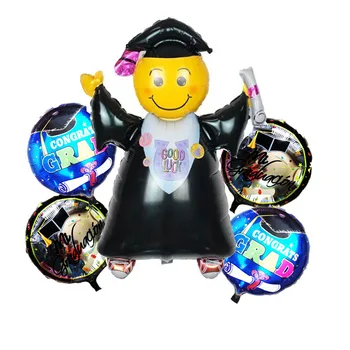 5 adet / grup Iyi Şanslar Mezun Doktor Folyo Balonlar Mezuniyet Töreni Parti Süslemeleri şişme Helyum Balonlar Klasik Oyuncaklar