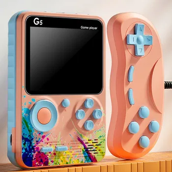 500 Tek Renkli LCD Ekran Retro Oyun Konsolu Kolu El oyun makinesi Joypad Joystick İki Oyuncu Oyun çocuk Oyuncakları