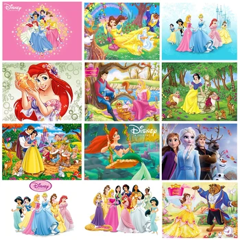 5D DİY elmas boyama Disney serisi peri masalı prenses Aisha kare yuvarlak mozaik kakma rhinestone ev dekorasyon boyama