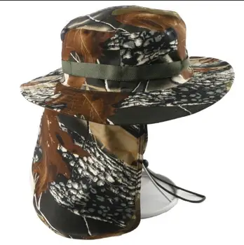 Akçaağaç Yaprağı Kap Kamuflaj Biyonik açık Şapka Gizlemek Çam Balıkçılık Güneş Koruma Gizlemek