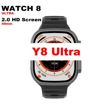 Akıllı saat Ultra Serisi 8 NFC Smartwatch Erkekler Kadınlar Bluetooth Aramalar Kablosuz Şarj GPS Parça Spor Bilezik 2 inç HD Ekran