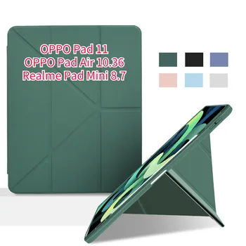 Akıllı tablet kılıfı için OPPO Pad 11 OPPO Pad Hava 10.36 Realme Pad Mini 8.7 inç kalemlik Flip Case Kapak