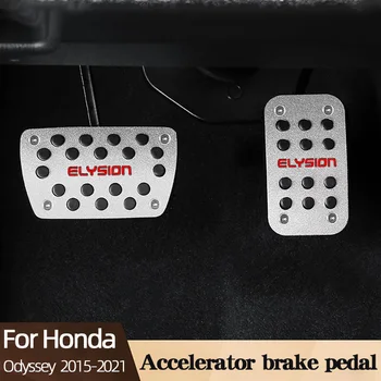 Araba Ayak Pedalı Pedleri Kapakları Honda Odyssey 2015-2021 İçin Metal Hızlandırıcı Fren İstirahat Aracı Koruma Aksesuarları 3 adet