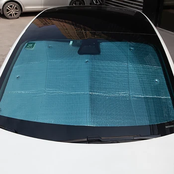 Araba Güneş gölge Tesla Modeli 3 araba Güneş bloğu Güneş koruma güneşlik Ön cam araba Güneş bloğu araba styling