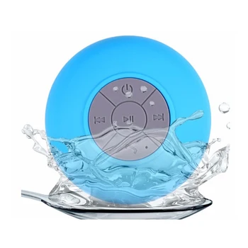 BTS-06 Mini Bluetooth Su Dayanıklı Duş Hoparlör Enayi ile Destek Eller-Serbest Aramalar İçin Dizüstü / Smartphone