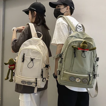 Basit Çift Sırt Çantası Kadınlar için 2020 Harajuku Genç Kızlar için Okul Çantaları Büyük Kapasiteli Kız Öğrenci lise sırt çantası
