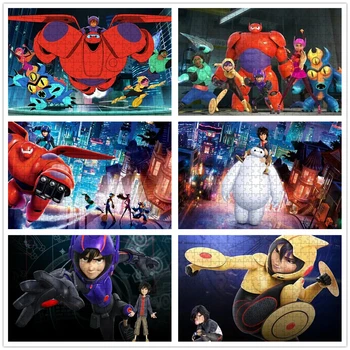 Büyük Kahraman 6 Disney Bulmacalar Yetişkinler için 1000 Adet yap-boz Eğitim Entelektüel Dekompresyon Eğlenceli Oyun Çocuklar Yetişkinler için