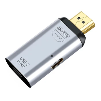 CYSM Xiwai Tip-C USB-C Dişi Kaynak Girişi HDTV Erkek Çıkış HDTV 4K 60hz 1080P Adaptörü PD Güç Bağlantı Noktası