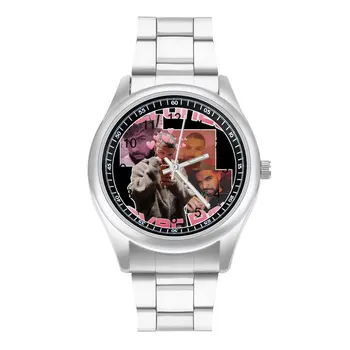 Clb Drake Retro Komik Sanat quartz saat Şarkıcı Rap Ünlü Sevgilisi Erkek Şık kol saati Fotoğraf Paslanmaz Ev Promosyon Kol Saati