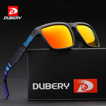 DUBERY Erkek Polarize Balıkçılık Sürüş Güneş Gözlüğü Kare Moda Spor Marka Tasarımcısı Kadın Shades Gözlük güneş gözlüğü UV400