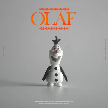 Disney 24 adet Dondurulmuş kardan adam Olaf 4cm mini Aksiyon Figürü Duruş Anime Dekorasyon Koleksiyonu Heykelcik Oyuncak modeli