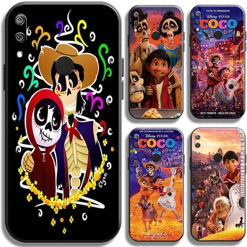 Disney Coco Miguel Riveras İçin Y7 2019 Y7P 2020 Y7S telefon kılıfı Funda Arka Kabuk Tam Koruma Darbeye Dayanıklı Siyah Kılıfları