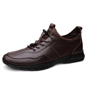 Erkek deri ayakkabı Lüks gündelik erkek ayakkabısı Tasarımcı Yumuşak El Yapımı Loafer'lar Moda Moccasins Açık Düz Nefes Sneakers