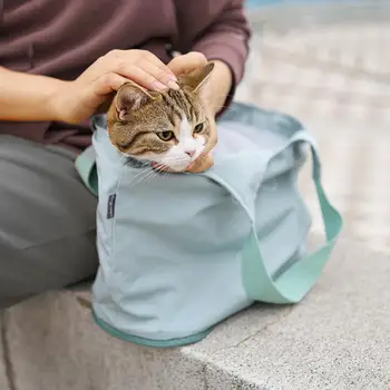 Evcil hayvan çantası Katlanabilir Çok kullanımlı Polyester Geniş Uygulama Cilt Dostu Köpek Taşınabilir Seyahat Açık Pet köpek taşıma çantası