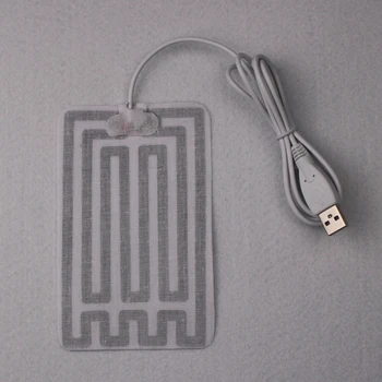 Evrensel USB isıtma pedi 5V Karbon Fiber Elektrikli İsıtma Filmi için bel kemeri Isı Eldiven Aksesuarları