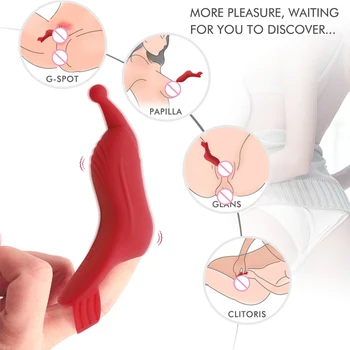 G Spot Vibratör Çiftler için Seks Oyuncak Parmak Klitoris Stimülatörü Lezbiyen Meme Masajı Sessiz Titreşim Kadınlar için Erotik Oyuncaklar