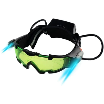 Gece görüş gözlüğü Ayarlanabilir Çocuklar LED Gece Gözlüğü Yarış Bisiklet Avcılık Gözleri Korumak için Çocuk Hediye