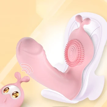 Giyilebilir Yapay Penis Vibratör Kadınlar için Seks Oyuncak 10 Hız Külot Vibratör Kadın Masturbator Klitoris Teşvik Uzaktan Kumanda Oyuncak