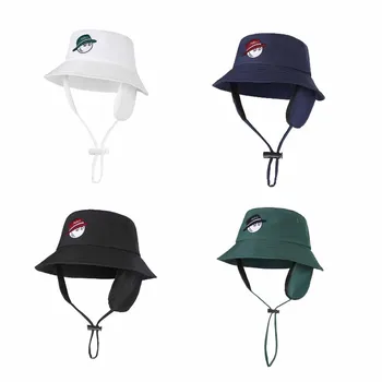 Golf balıkçı şapkası kulak koruyucu Peluş termal şapka Erkekler ve Kadınlar için Sonbahar ve Kış Logo Peluş termal şapka