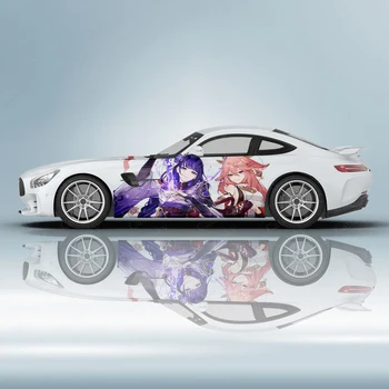 Gotik Rias Gremory Araba Yan Grafik Sticker Anime Vinil Desen Seksi Kız Otomobil Parçaları Karikatür Sticker Çıkartması