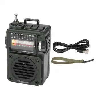 HRD-700 Müzik Çalar Tam Bant Yayın Alımı NOAA Radyo Alıcısı Hafıza Kartı Oyun Taşınabilir Radyo