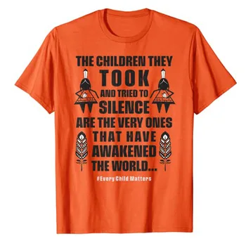 Her Çocuk Önemlidir - Aldıkları Çocuklar Uyanmış T-Shirt grafikli tişört Üstleri