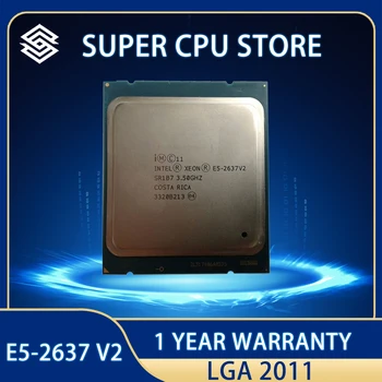 Intel Xeon E5-2637V2 CPU 3.50 GHZ 15 MB 130 W 4 çekirdekli LGA2011 E5-2637 V2 işlemci CPU E5 2637V2 ücretsiz kargo E5 2637 V2 Orijinal