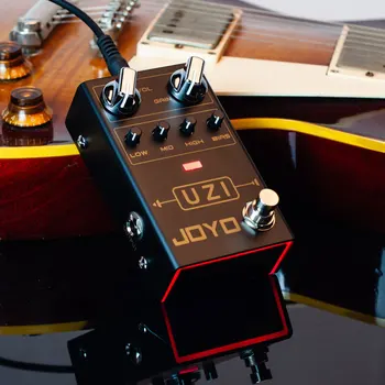 Joyo R-03 Uzı Gitar Bozulma Gitar Efekt Pedal İşlemci Ayak Pedalı Ağır Metal Müzik Gerçek Bypass Gitar Parçaları