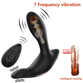 Kablosuz Uzaktan Kumanda prostat masaj aleti Vibratörler Erkekler Kadınlar için Güçlü Popo Anal Plug Vibratör Silikon Seks Oyuncakları yetişkinler için