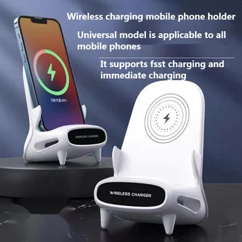 Kablosuz şarj braketi chase TV hoparlör ile otomatik indüksiyon kemer manyetik emme kafası için uygun tüm cep telefonları telefon