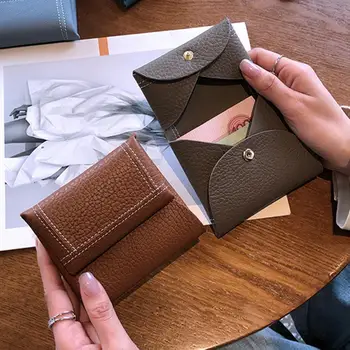 Kadın kart tutucu Sıkı Taşınabilir Suni Deri Çok amaçlı Olmayan deformasyon Kart Paketi Mini cüzdan bozuk para cüzdanı Seyahat için