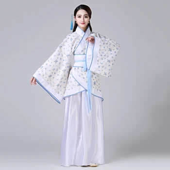 Kadınlar Geleneksel Etnik Kostüm Prenses Hanfu Han Hanedanı Bayan Kıyafetler Beyaz Siyah Kırmızı Pembe Çin Antik Elbise