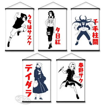 Kaydırma NARUTO Posteri Tuval HarunoSakura Asılı Anime Boyama Baskı Senju Hashirama Duvar sanat resmi Ev Dekor noel hediyesi