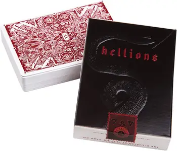 Kırmızı Madison Hellions V2 İskambil Kartları DM Ellusionist Güverte Bisiklet Poker USPCC Sınırlı Sayıda Sihirli Hileler Sihirli Sahne