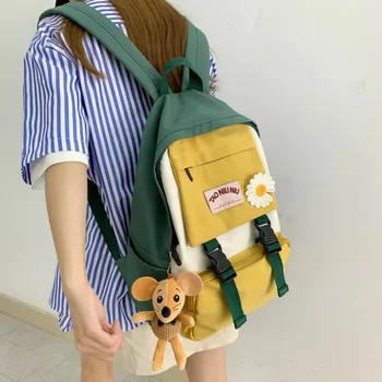 LENLEI Okul Kız Sırt Çantası Kadın Moda Sevimli omuz çantaları Küçük Taze Bayanlar Sırt Çantaları Üniversite Öğrencileri Okul Çantaları Kore